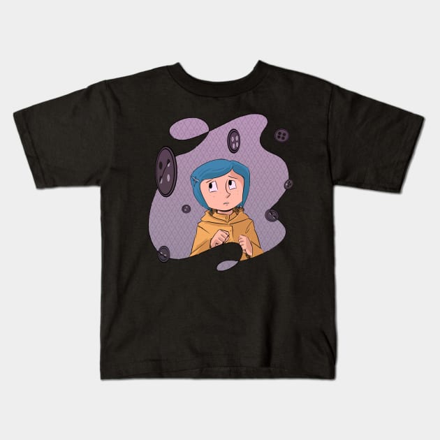 coraline Kids T-Shirt by inkpocket